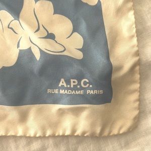 A.P.C. Blue Silk Scarf